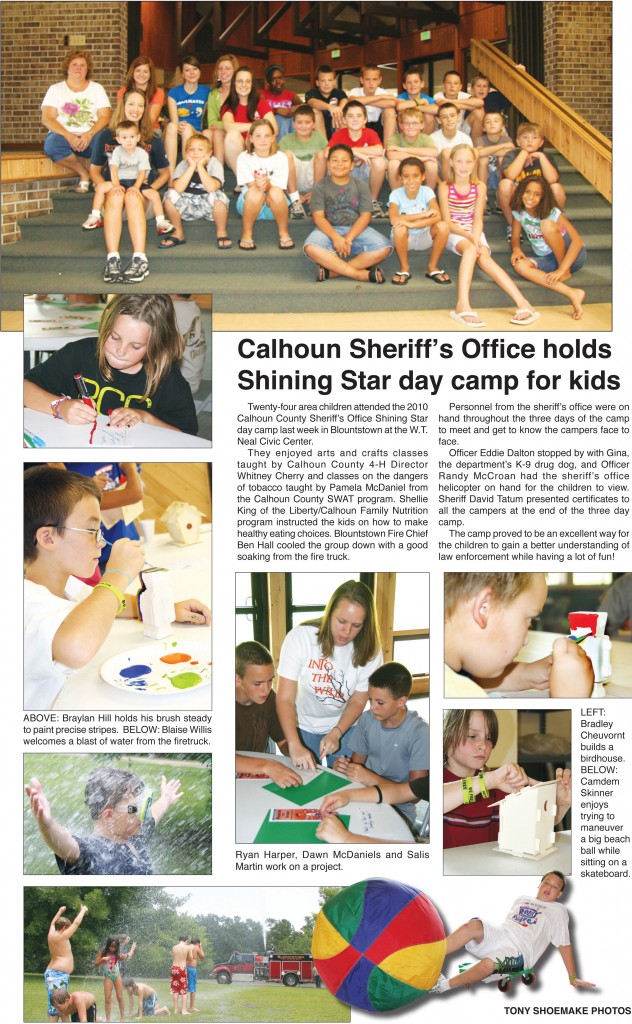 Calhoun Sheriff’s Office holds Shinning Star day camp for kids