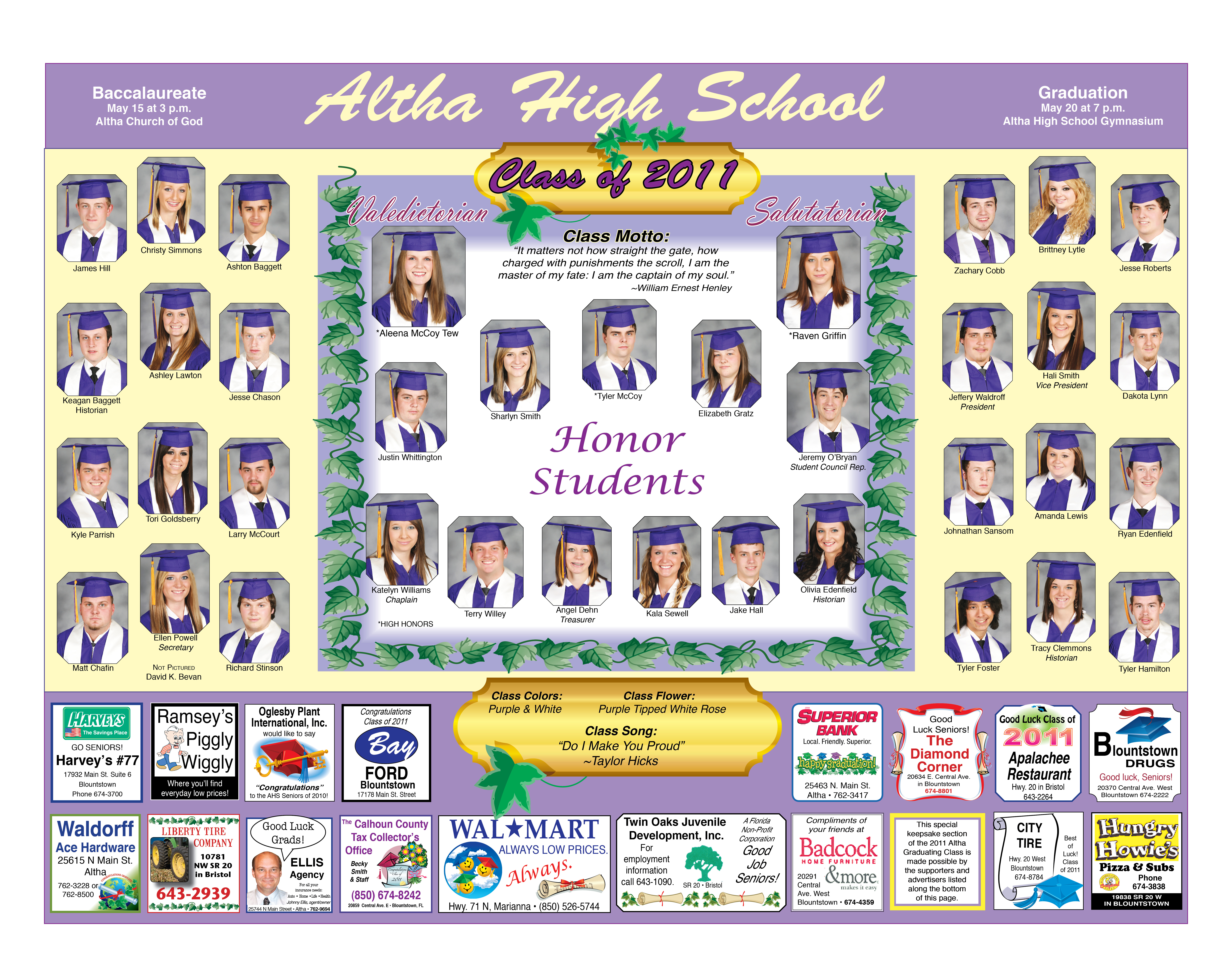 Altha High School Graduation 2011