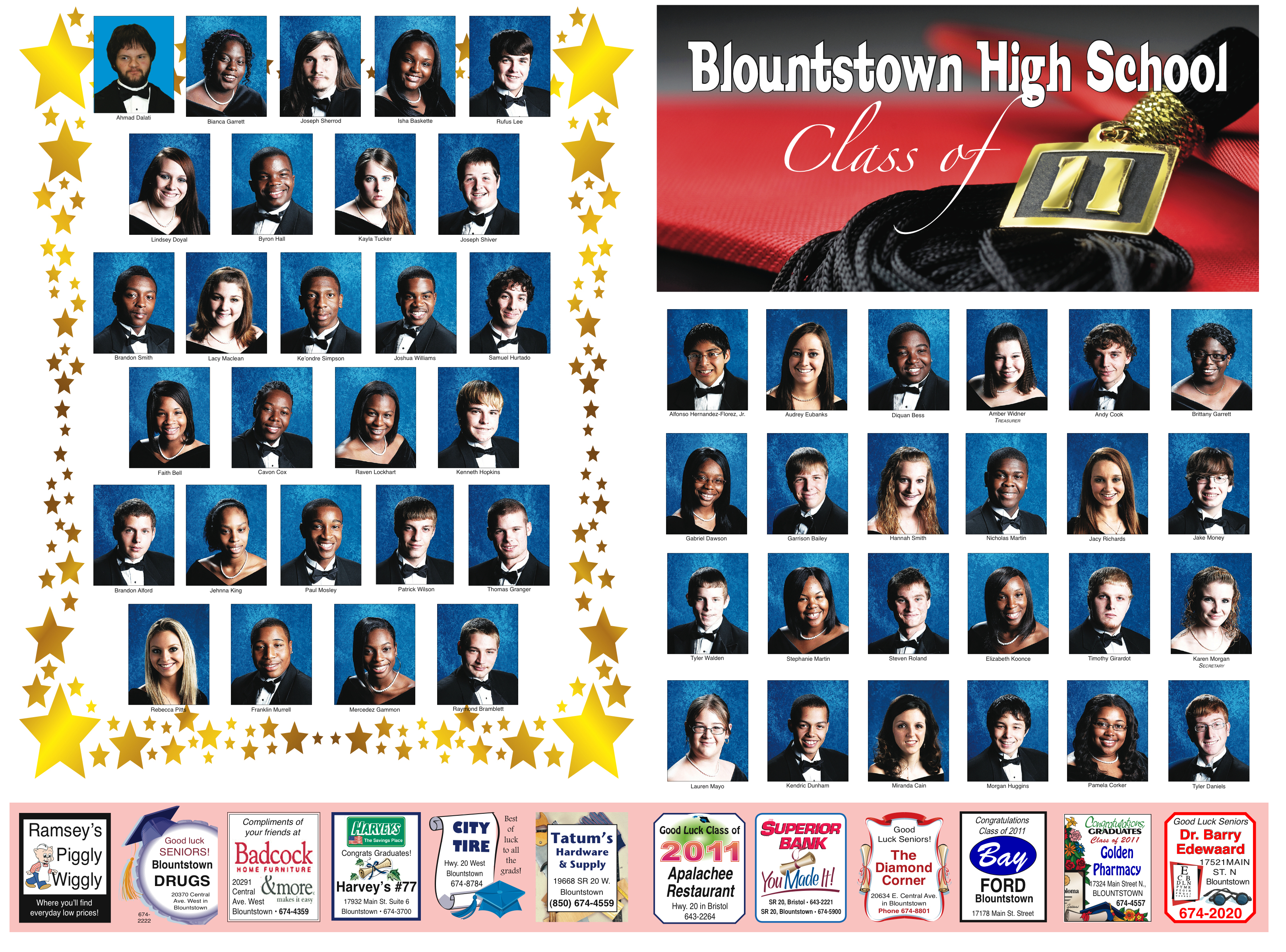 Blountstown High School Graduation Class of 2011 Keepsake