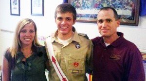Holloway earns highest rank in Boys Scouts