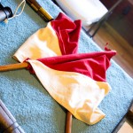 Two of the actual flags that were once used.