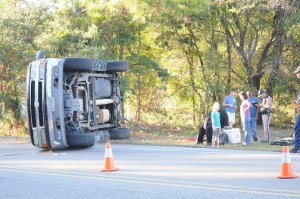 Family uninjured after near-collision on SR 12 N.