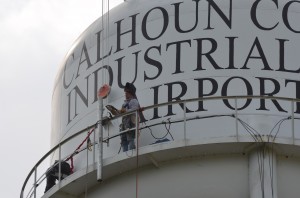 Broadband equipment going up at Calhoun Industrial Park